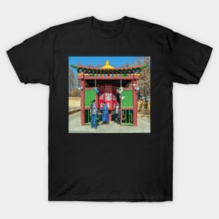 Pray Wheel, Gandan Monastery, Ulaanbataar, Mongolia. T-Shirt